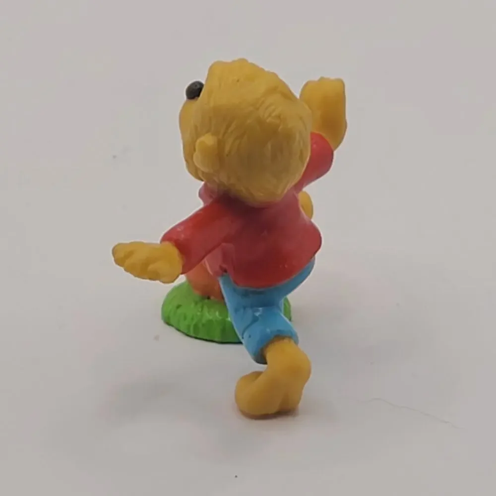 Vtg Berenstain Bears Brother Bear Soccer Ball PVC Figure Applause